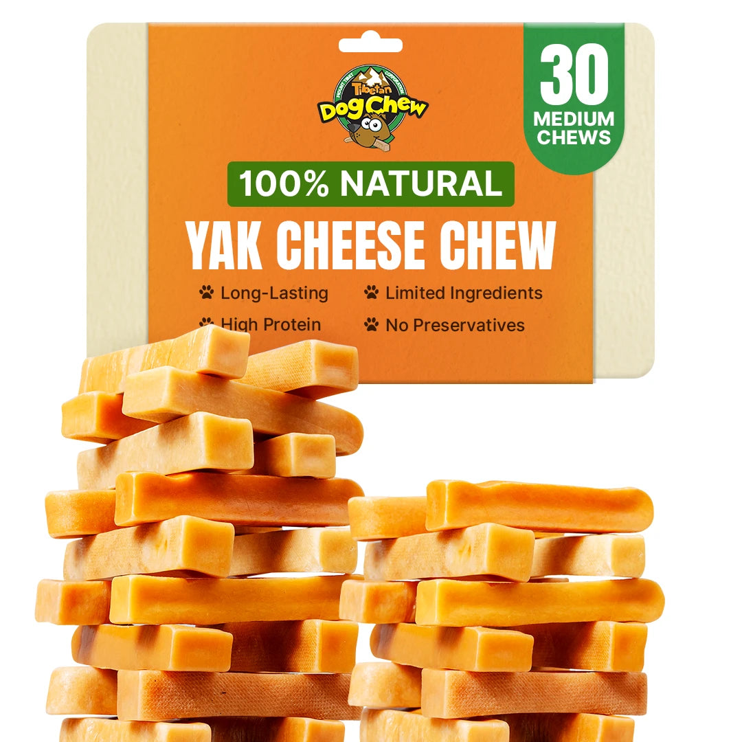 Medium Yak Chews for Dogs Under 35 lbs – Natural, Long-Lasting
