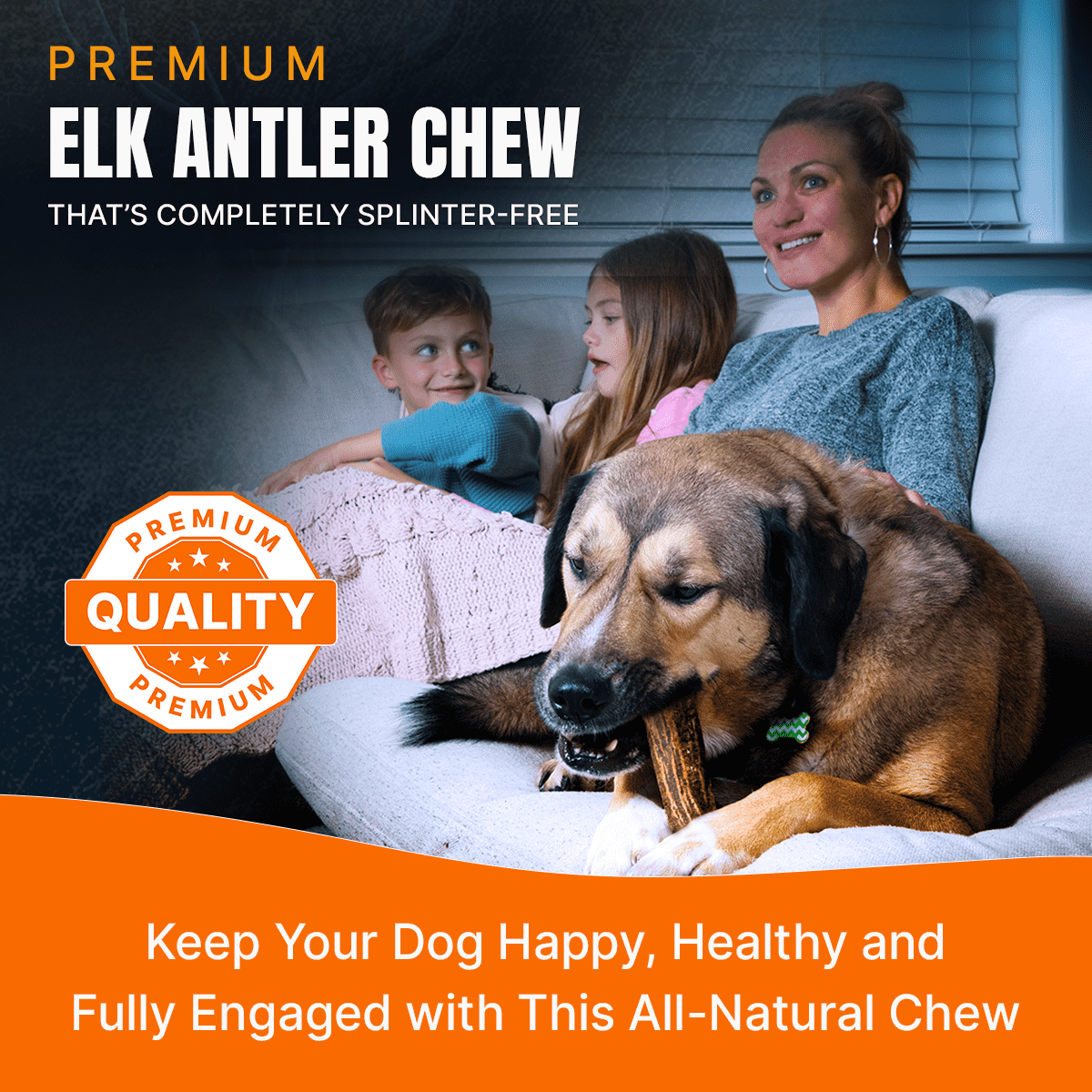 Small Split Antlers for Dogs | 6 Piece Healthy Chews for Small Breeds