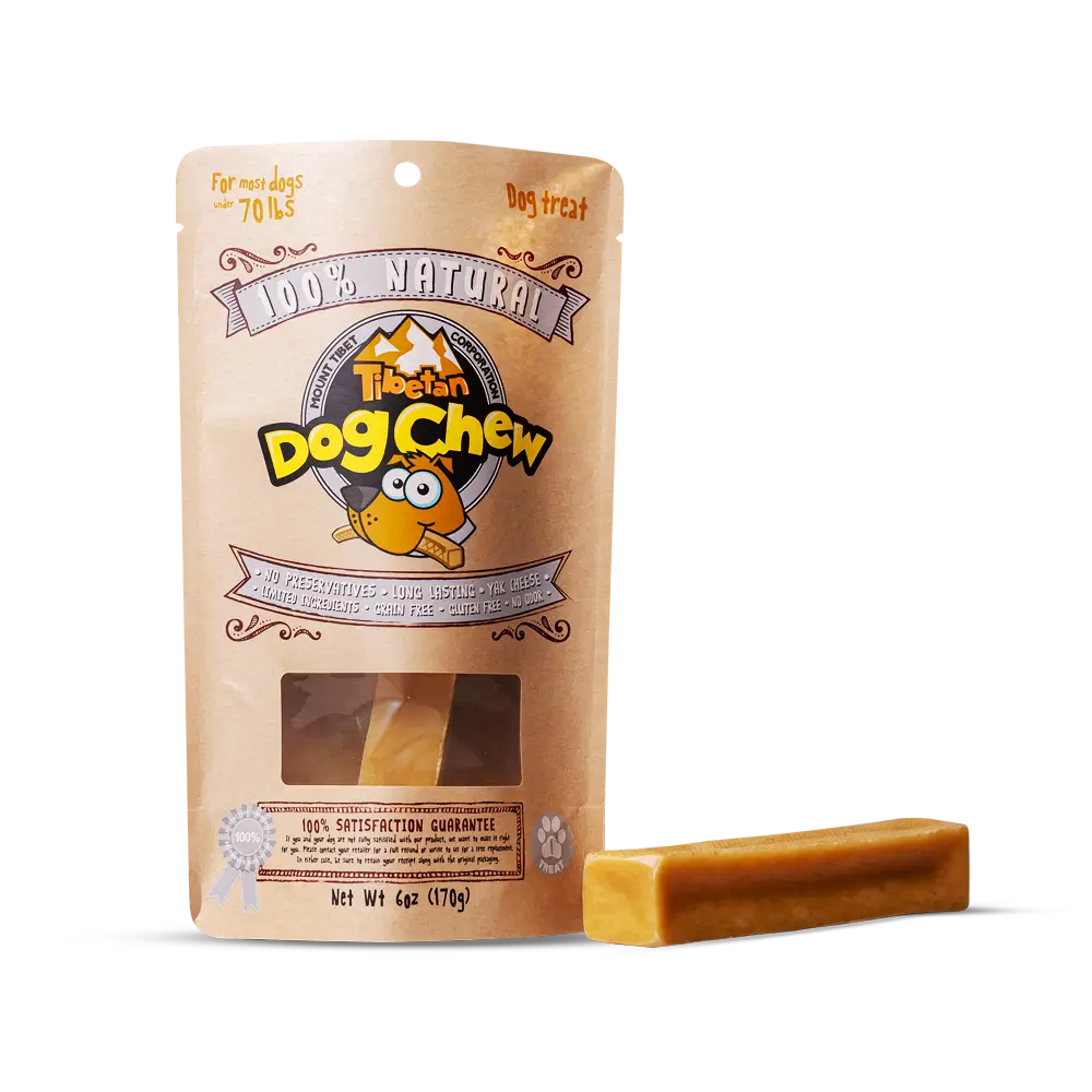 XL Yak Cheese Dog Chews for Most Aggressive Chewers Under 70 lbs - Natural & Long-Lasting