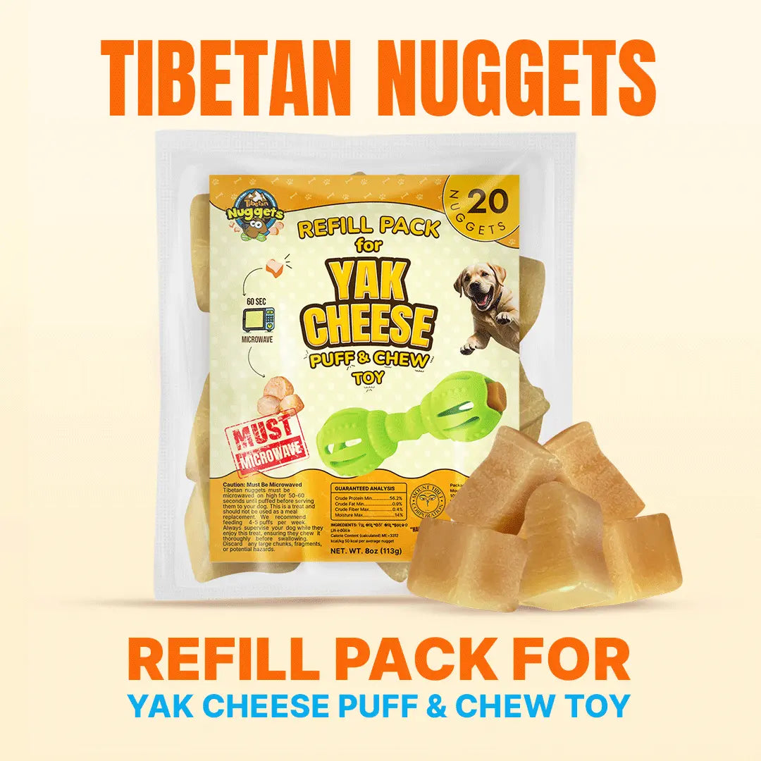Tibetan Yak Nuggets Refill Pack for Puff & Chew Dog Toy