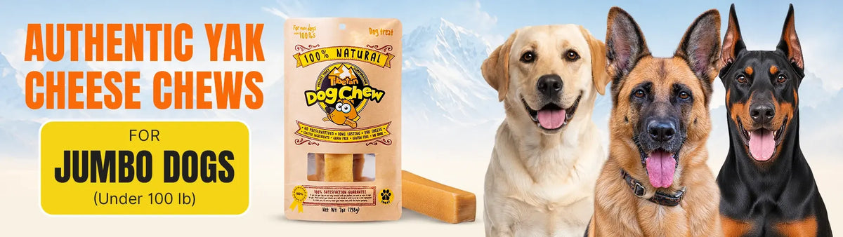 Chew and Treats for Jumbo Dogs (under 100lbs)
