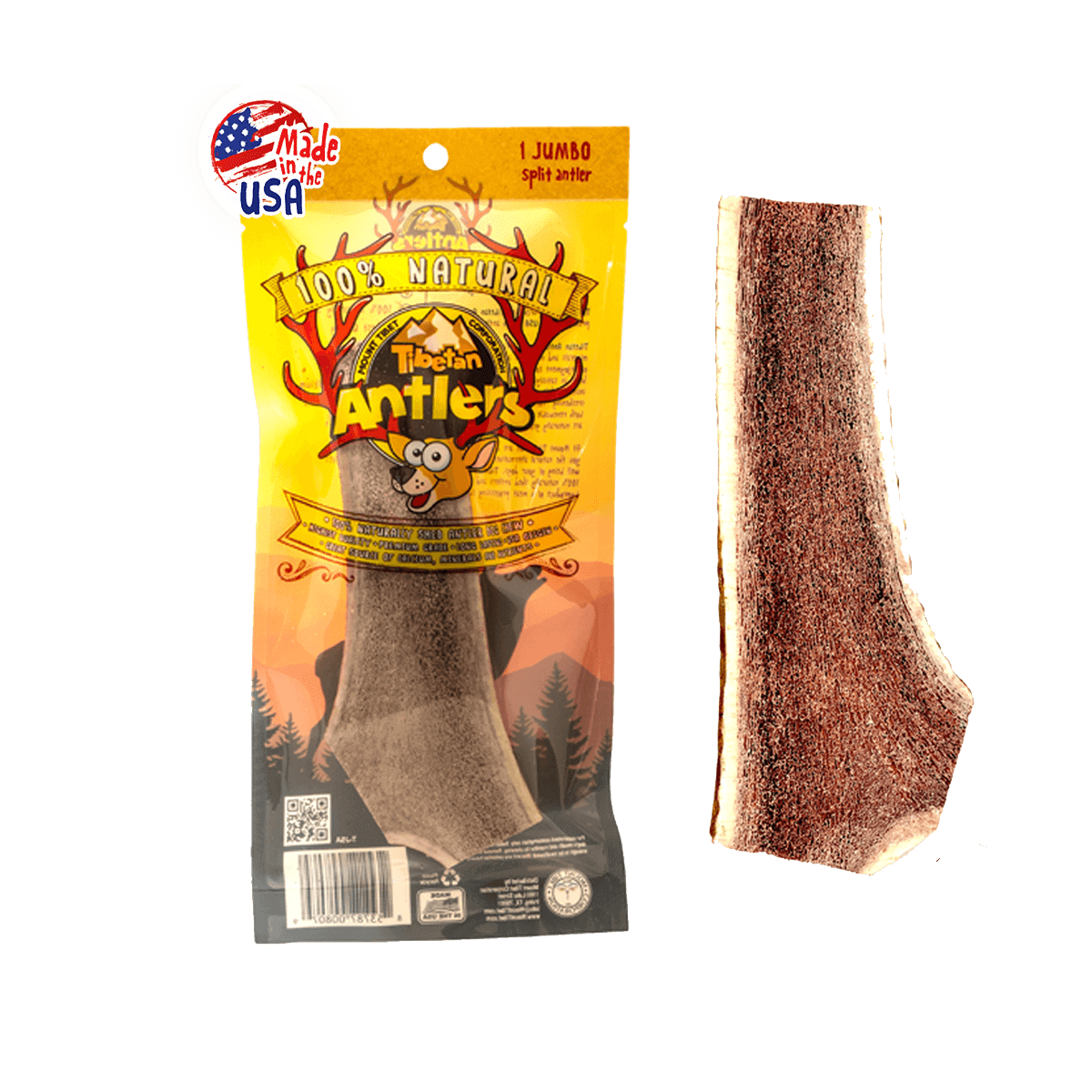 Jumbo Sized Natural Elk Antlers for Dogs