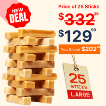 Original Tibetan Dog Chew (Large) - 25 Sticks