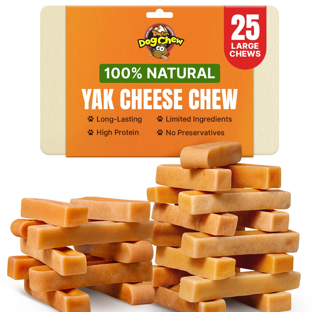 Premium Himalayan Large Yak Cheese Chew for dogs (under 55lbs)