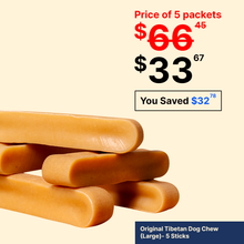 5 sticks of himalayan yak cheese chews