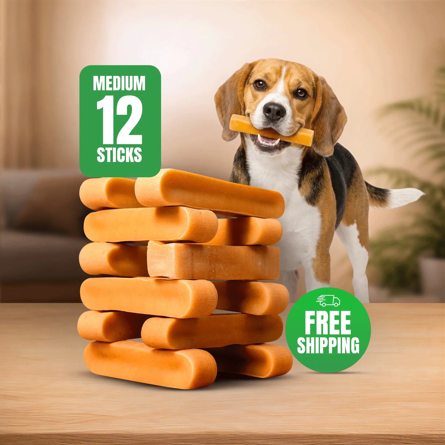 Medium Yak Chews for Dogs Under 35 lbs – Natural, Long-Lasting