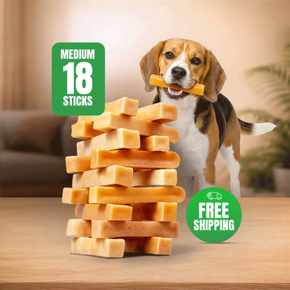 Medium Yak Chews for Dogs Under 35 lbs – Natural, Long-Lasting