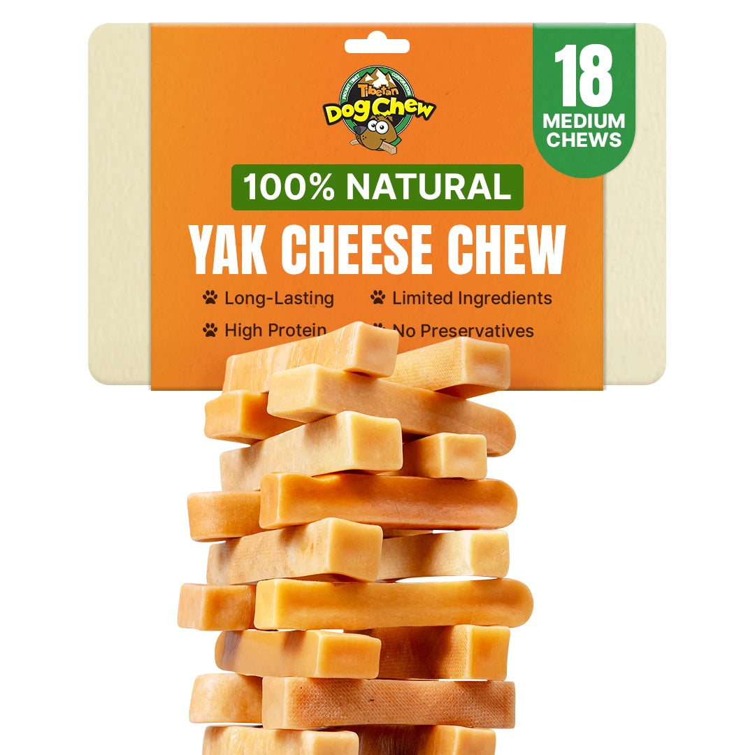 Medium Yak Chews for Dogs Under 35 lbs – Natural, Long-Lasting