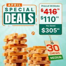 Original Tibetan Dog Chew (Medium) - 30 Sticks