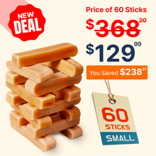 Original Tibetan Dog Chew (Small) - 60 Sticks