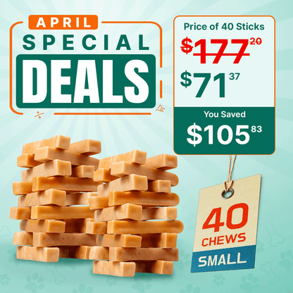 Tibetan Dog Chew (Small) - 40 sticks - Perfect for Small Breeds