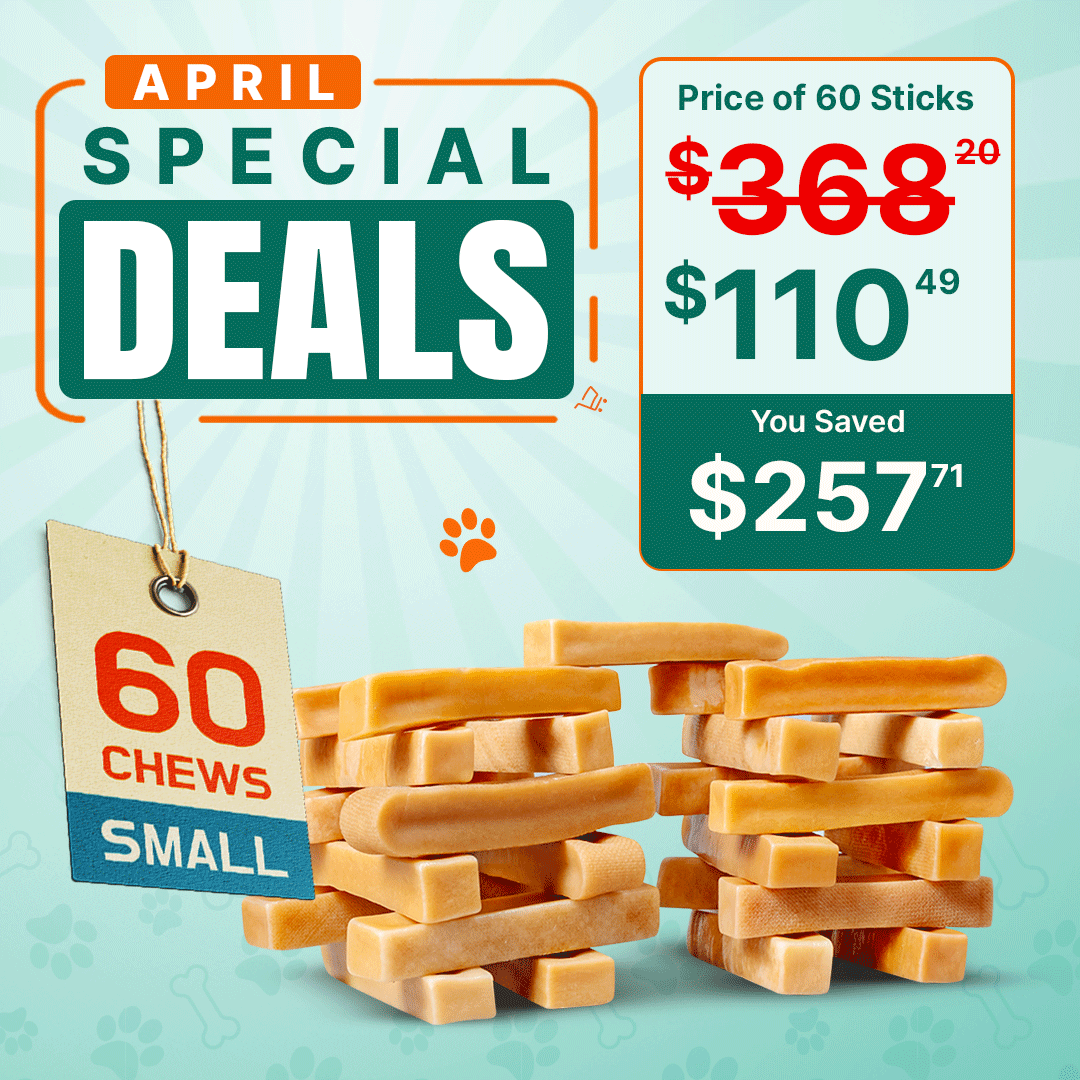 Original Tibetan Dog Chew (Small) - 60 Sticks