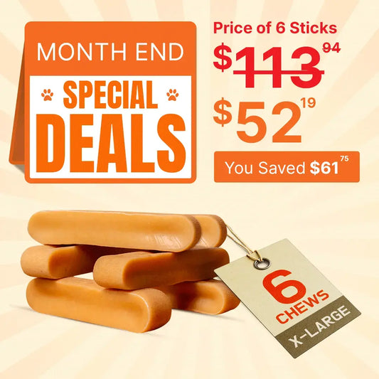 Original Tibetan Dog Chew (X-Large) - 6 Sticks