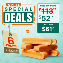 Original Tibetan Dog Chew (X-Large) - 6 Sticks