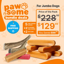 Valentine’s Day Treat Bundle for Jumbo Dogs - Chews & Treat Pack for Power Chewers