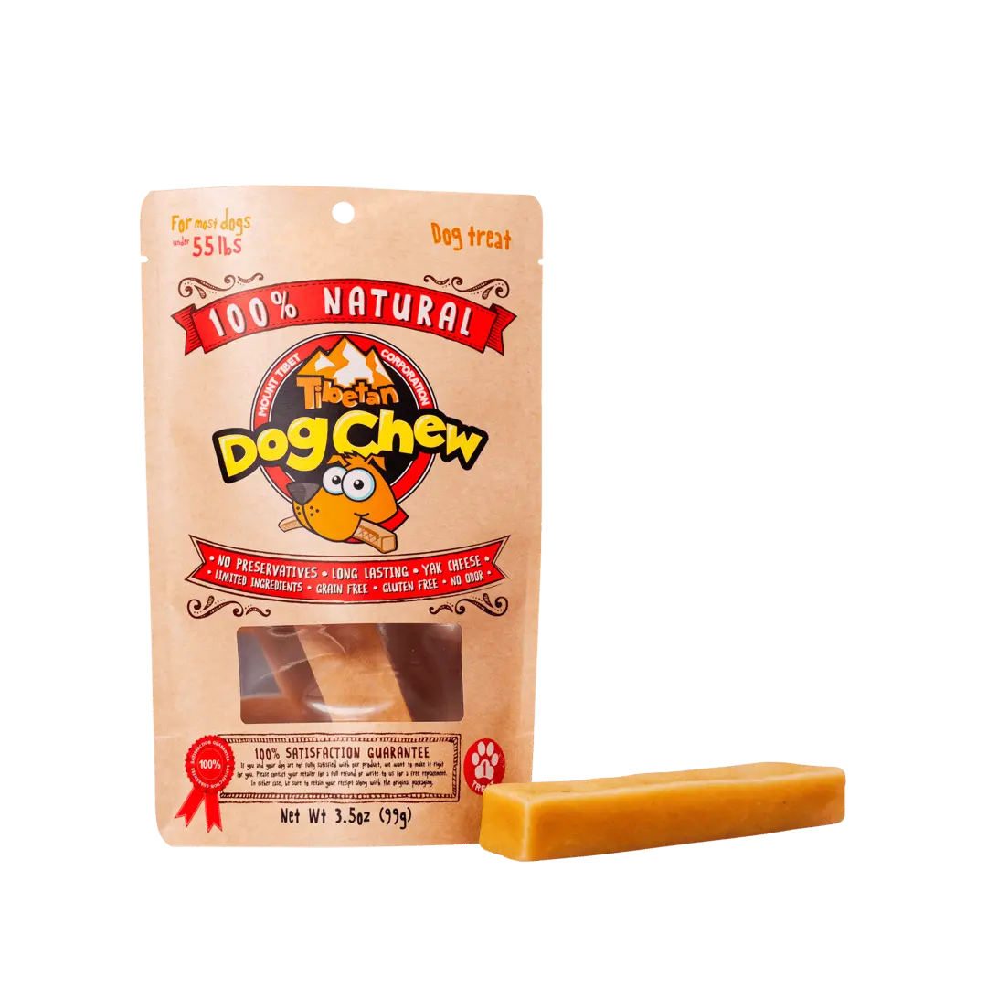 Premium Himalayan Large Yak Cheese Chew for dogs (under 55lbs)