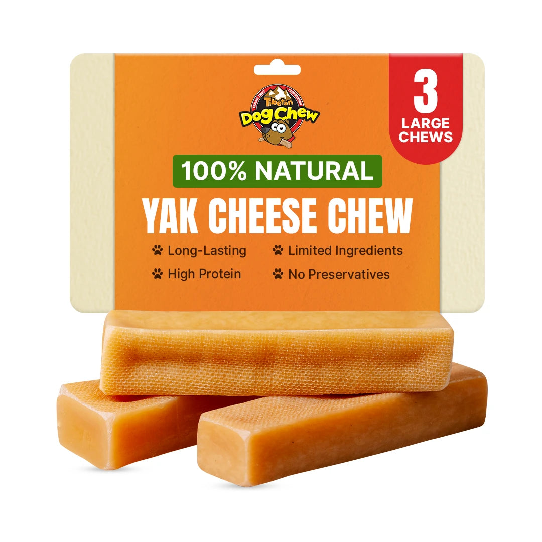 Premium Himalayan Large Yak Cheese Chew for dogs (under 55lbs)