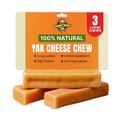 Premium Himalayan Large Yak Cheese Chew for dogs (under 55lbs)