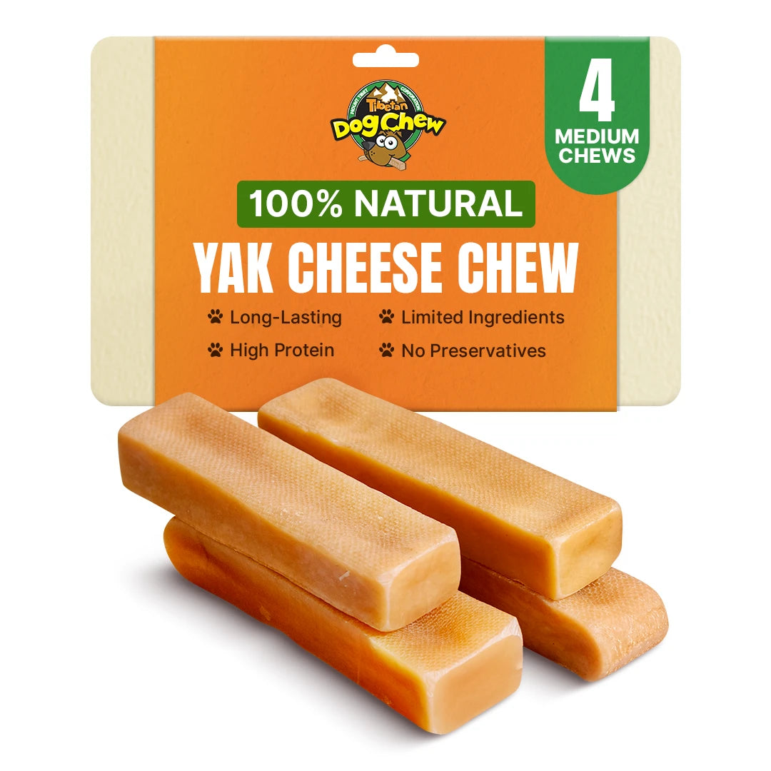 Medium Yak Chews for Dogs Under 35 lbs – Natural, Long-Lasting