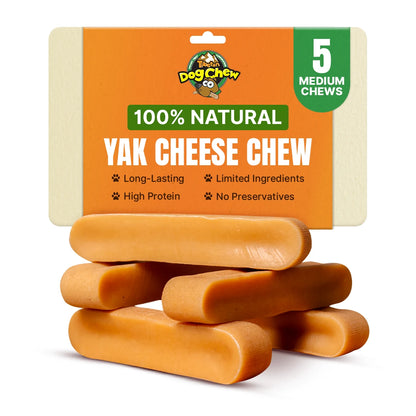 Medium Yak Chews for Dogs Under 35 lbs – Natural, Long-Lasting